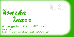 monika knarr business card